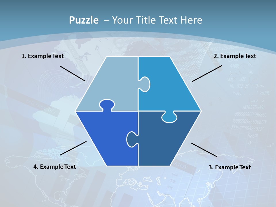 A Blue And White World Map Powerpoint Presentation PowerPoint Template