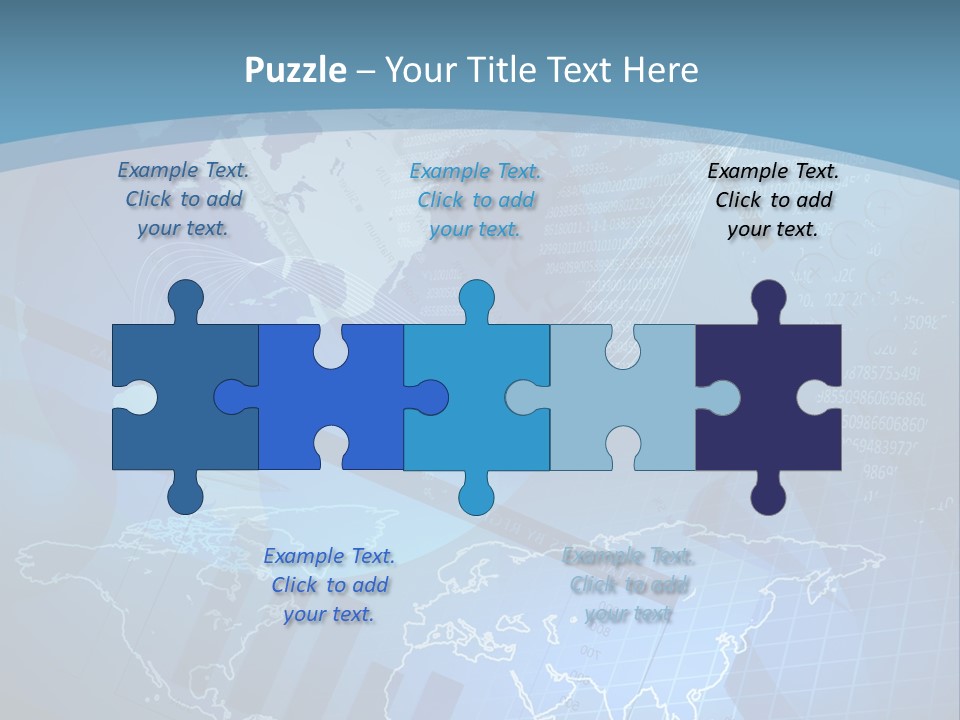 A Blue And White World Map Powerpoint Presentation PowerPoint Template