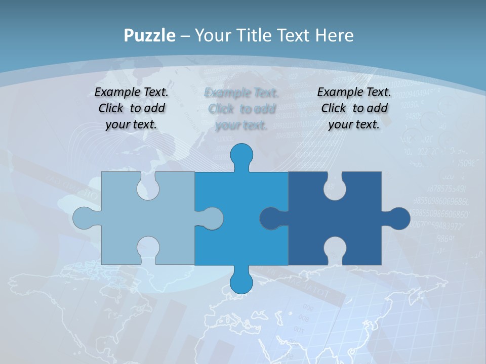 A Blue And White World Map Powerpoint Presentation PowerPoint Template