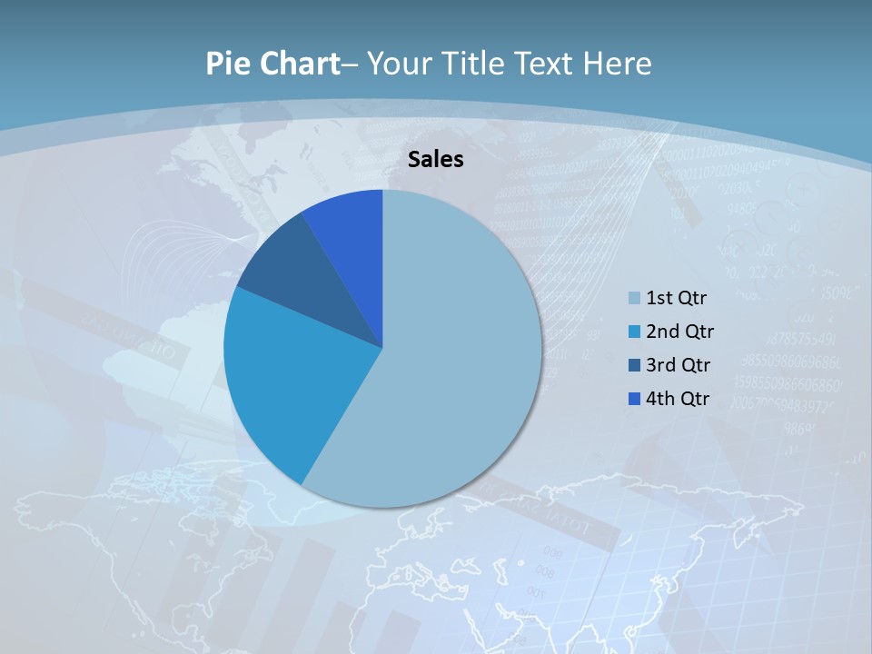 A Blue And White World Map Powerpoint Presentation PowerPoint Template