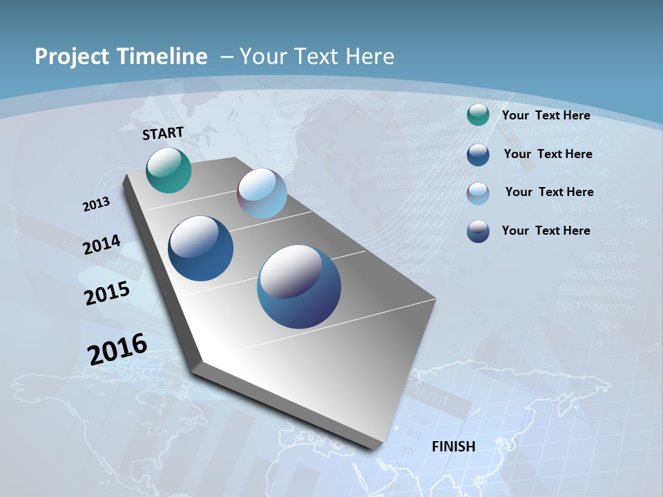 A Blue And White World Map Powerpoint Presentation PowerPoint Template