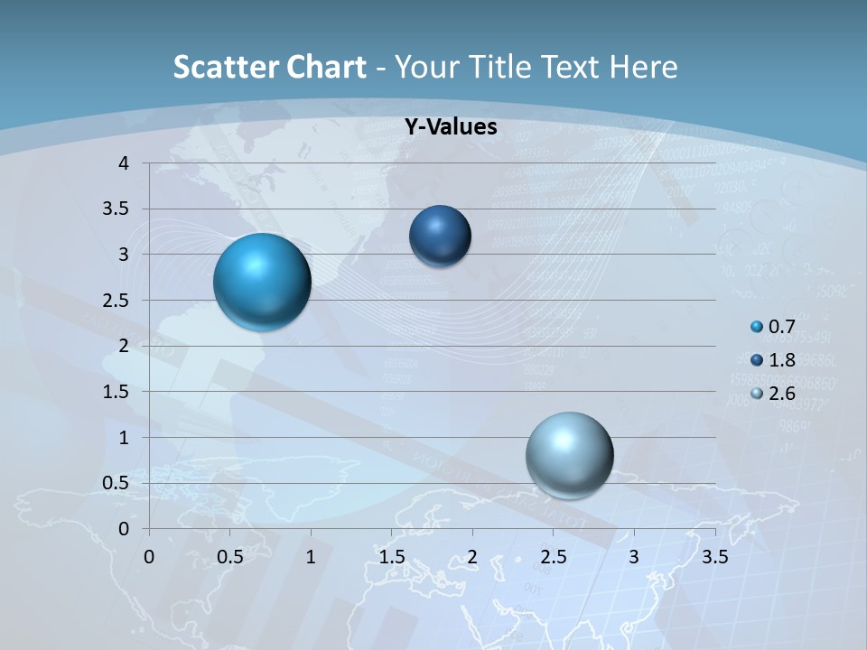 A Blue And White World Map Powerpoint Presentation PowerPoint Template