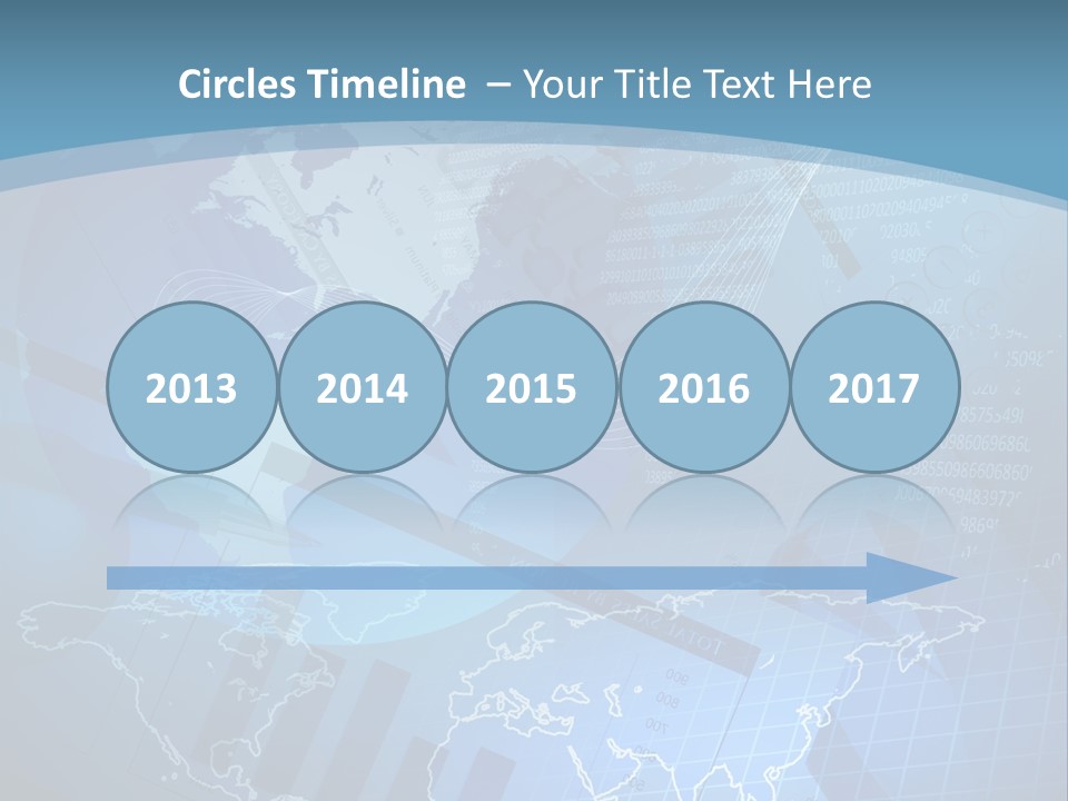 A Blue And White World Map Powerpoint Presentation PowerPoint Template