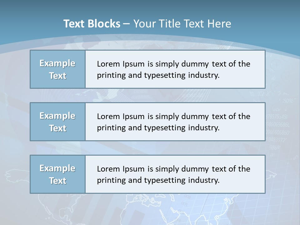 A Blue And White World Map Powerpoint Presentation PowerPoint Template