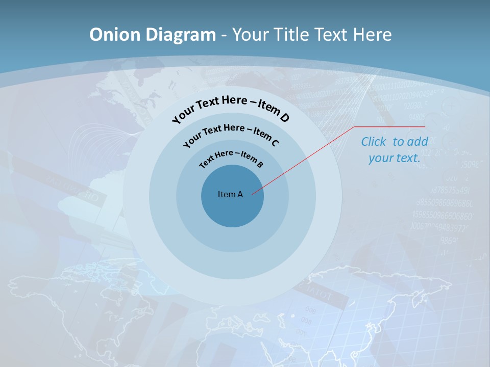 A Blue And White World Map Powerpoint Presentation PowerPoint Template