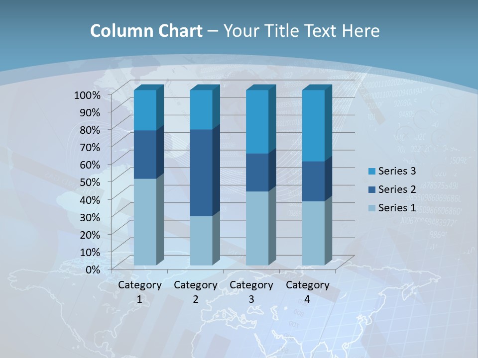 A Blue And White World Map Powerpoint Presentation PowerPoint Template