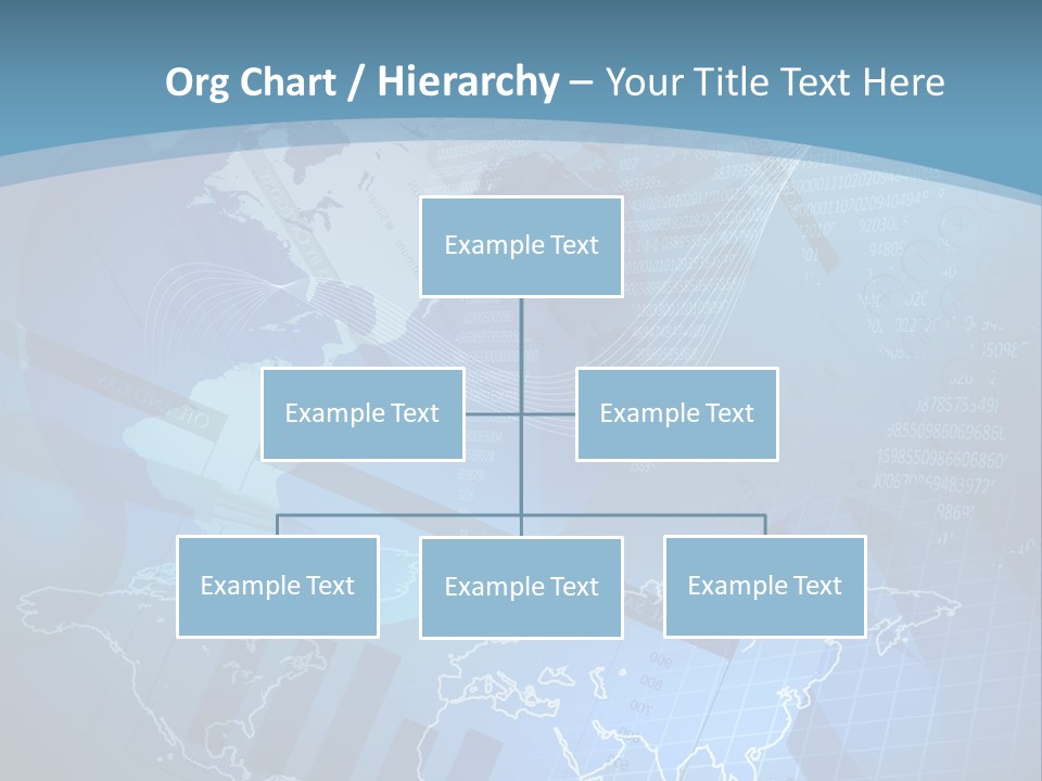 A Blue And White World Map Powerpoint Presentation PowerPoint Template