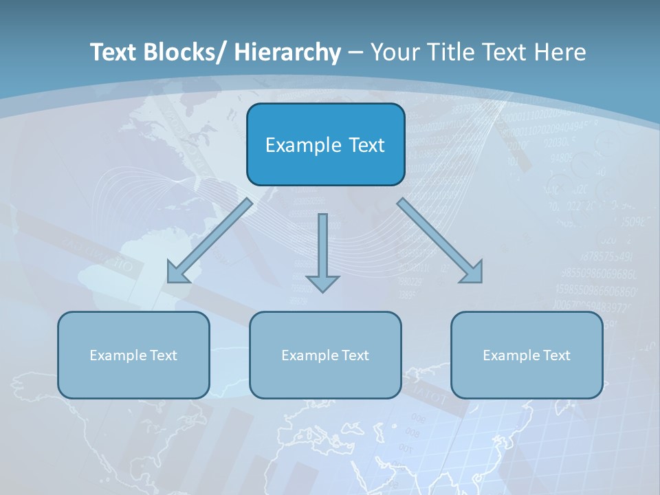 A Blue And White World Map Powerpoint Presentation PowerPoint Template