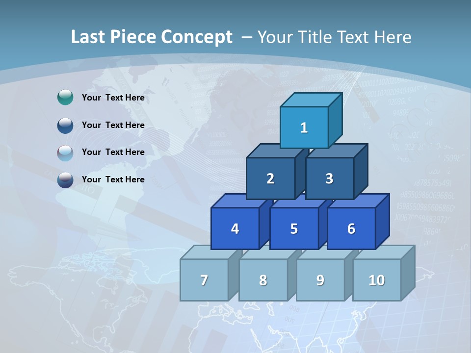 A Blue And White World Map Powerpoint Presentation PowerPoint Template