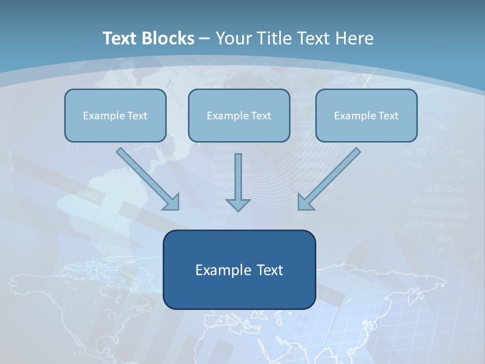 A Blue And White World Map Powerpoint Presentation PowerPoint Template