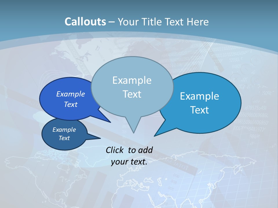 A Blue And White World Map Powerpoint Presentation PowerPoint Template