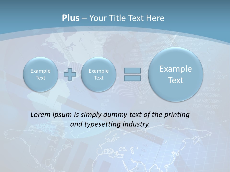 A Blue And White World Map Powerpoint Presentation PowerPoint Template
