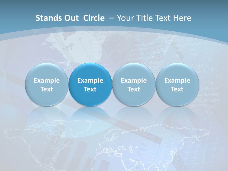 A Blue And White World Map Powerpoint Presentation PowerPoint Template