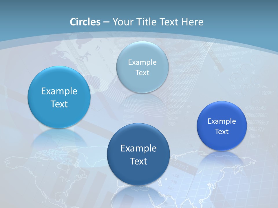 A Blue And White World Map Powerpoint Presentation PowerPoint Template