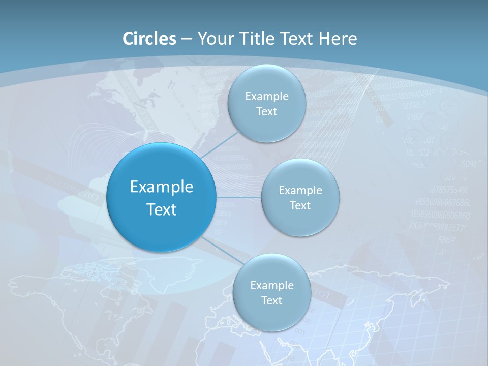 A Blue And White World Map Powerpoint Presentation PowerPoint Template