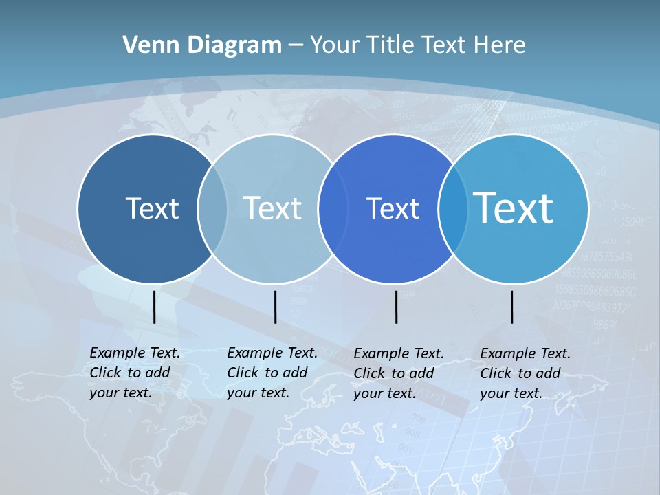 A Blue And White World Map Powerpoint Presentation PowerPoint Template