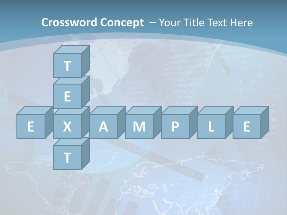 A Blue And White World Map Powerpoint Presentation PowerPoint Template