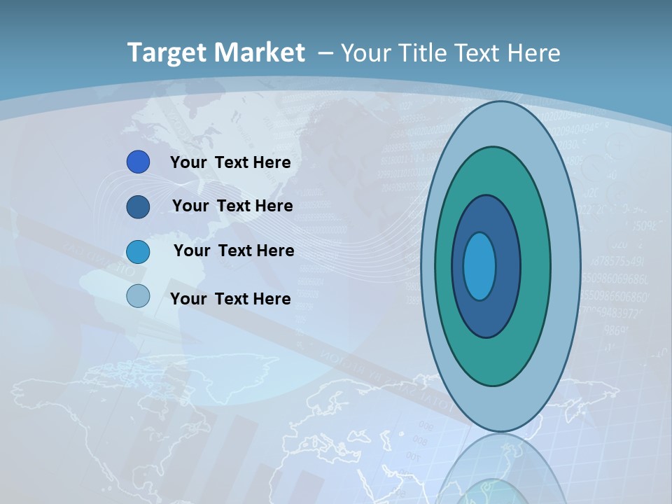 A Blue And White World Map Powerpoint Presentation PowerPoint Template