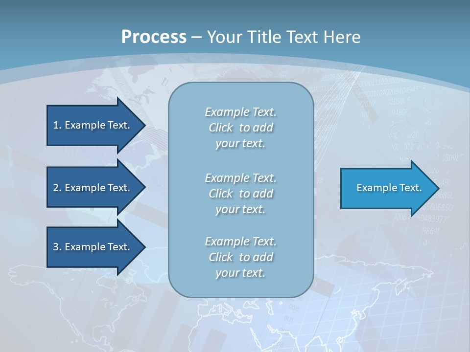 A Blue And White World Map Powerpoint Presentation PowerPoint Template