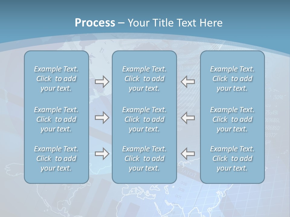 A Blue And White World Map Powerpoint Presentation PowerPoint Template
