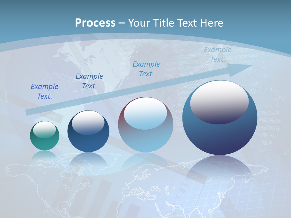 A Blue And White World Map Powerpoint Presentation PowerPoint Template