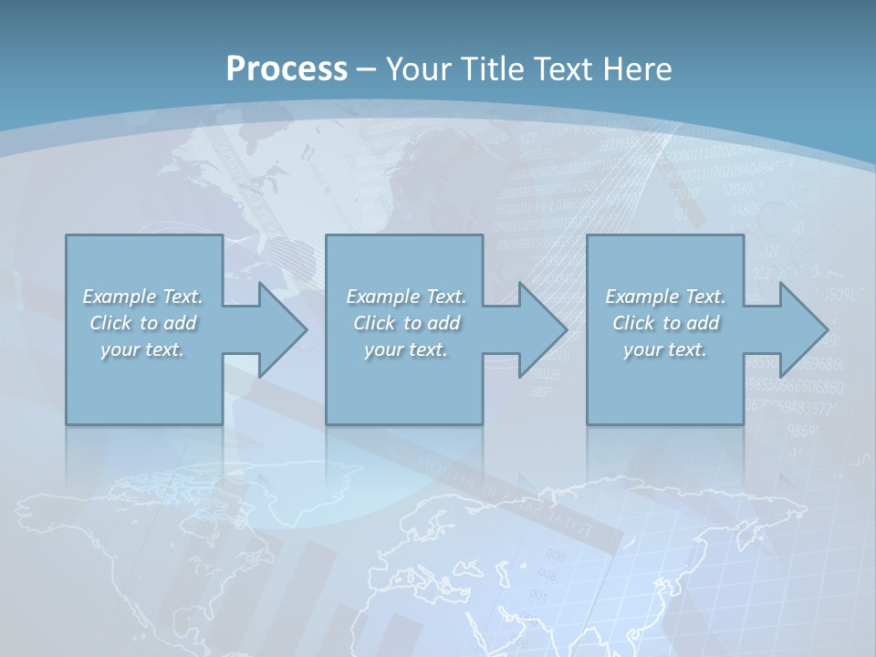 A Blue And White World Map Powerpoint Presentation PowerPoint Template