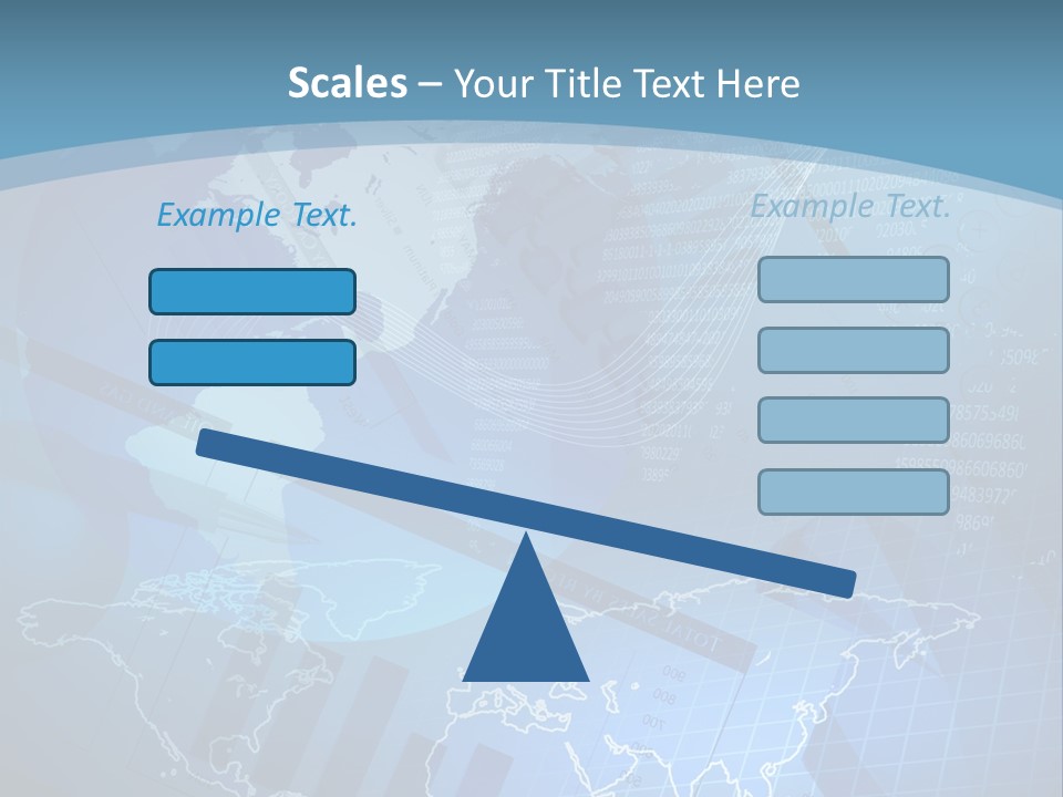 A Blue And White World Map Powerpoint Presentation PowerPoint Template