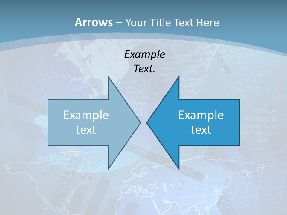 A Blue And White World Map Powerpoint Presentation PowerPoint Template