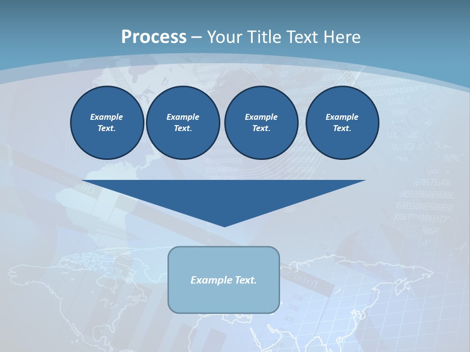 A Blue And White World Map Powerpoint Presentation PowerPoint Template