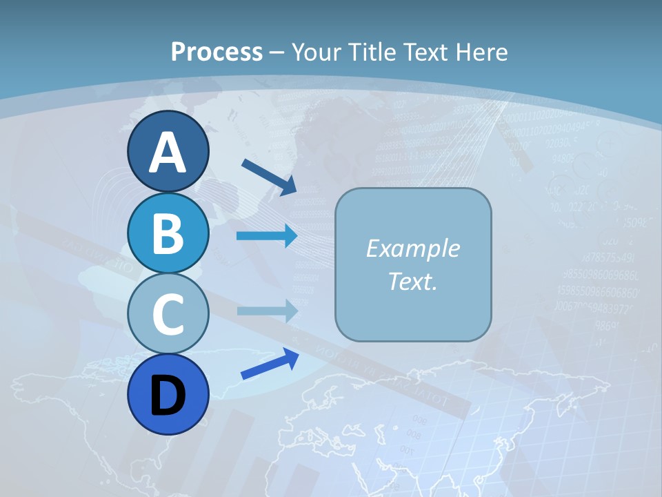 A Blue And White World Map Powerpoint Presentation PowerPoint Template