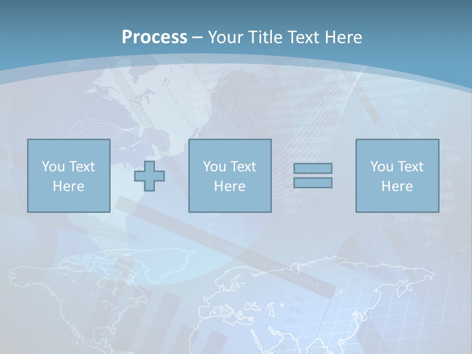 A Blue And White World Map Powerpoint Presentation PowerPoint Template