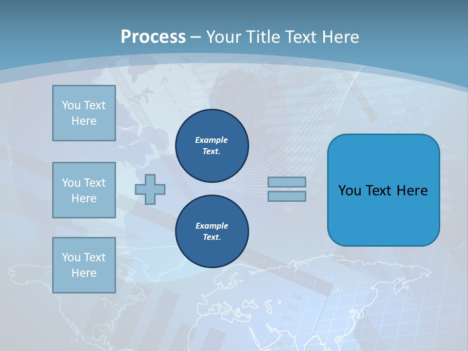 A Blue And White World Map Powerpoint Presentation PowerPoint Template
