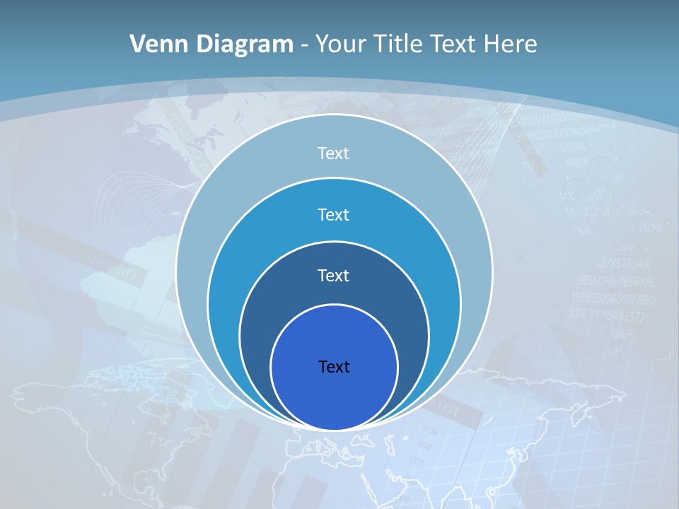 A Blue And White World Map Powerpoint Presentation PowerPoint Template