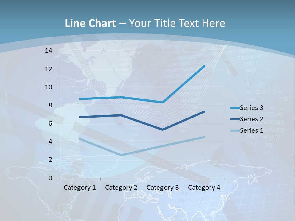 A Blue And White World Map Powerpoint Presentation PowerPoint Template