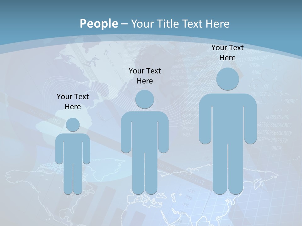 A Blue And White World Map Powerpoint Presentation PowerPoint Template