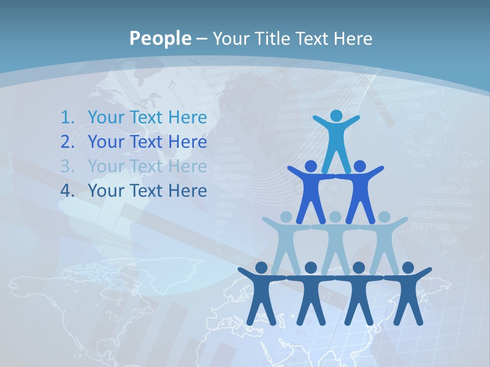 A Blue And White World Map Powerpoint Presentation PowerPoint Template