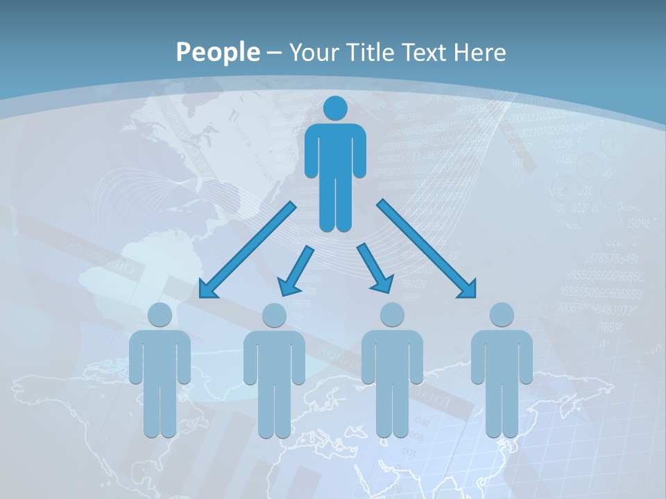 A Blue And White World Map Powerpoint Presentation PowerPoint Template