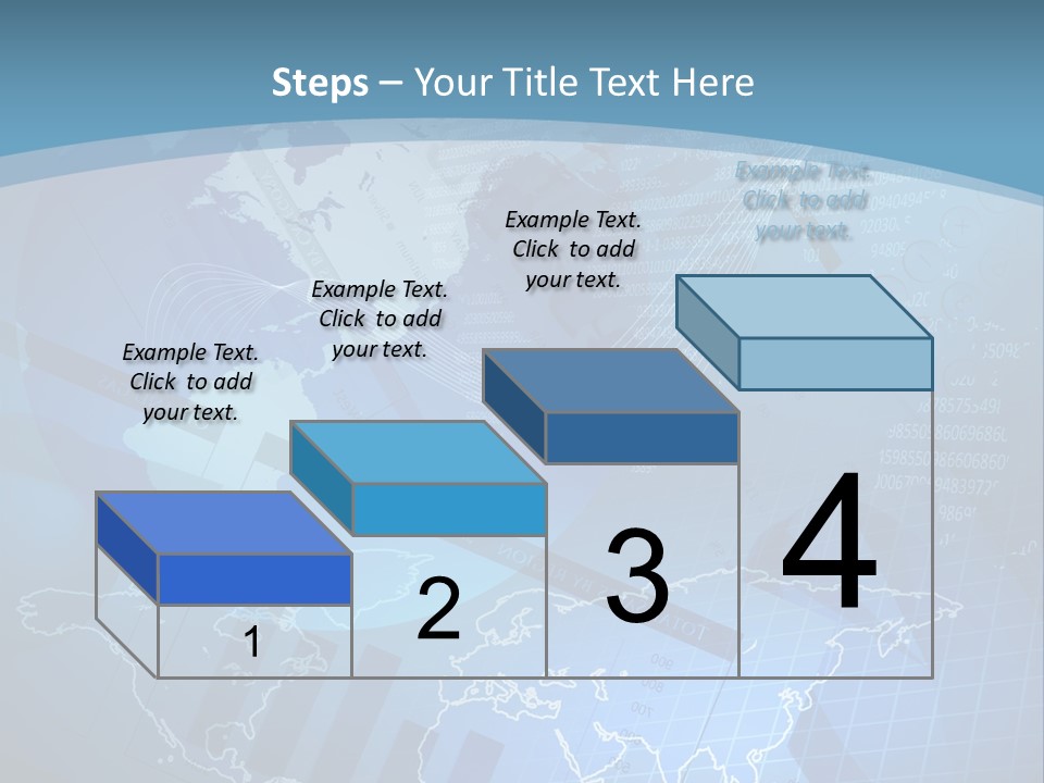 A Blue And White World Map Powerpoint Presentation PowerPoint Template