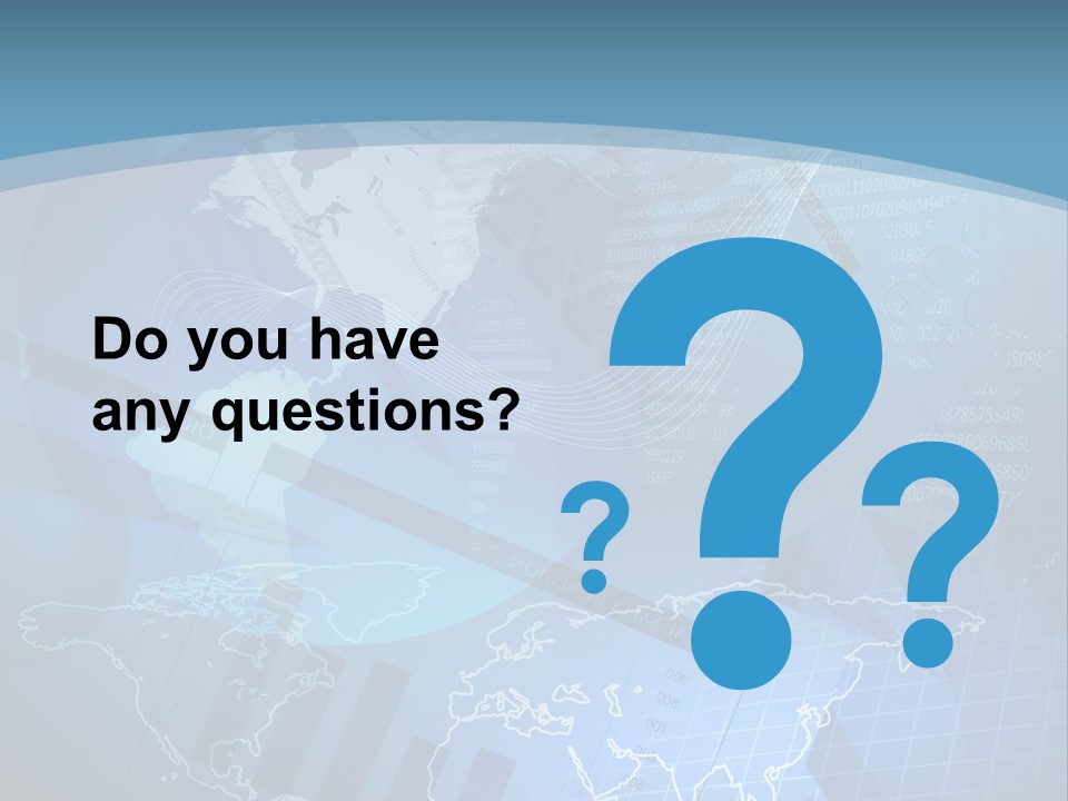 A Blue And White World Map Powerpoint Presentation PowerPoint Template