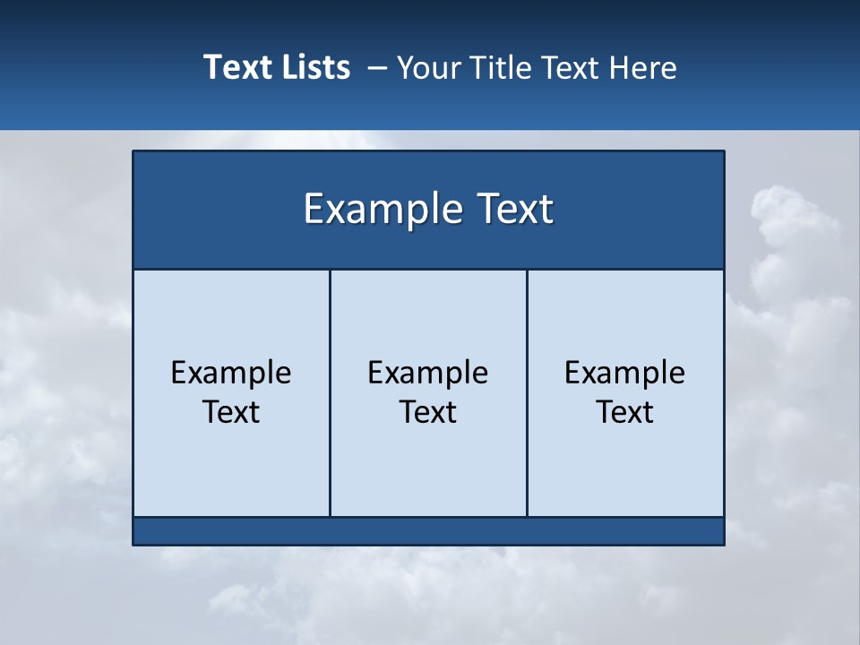 A Blue Sky With White Clouds And Sun Rays PowerPoint Template