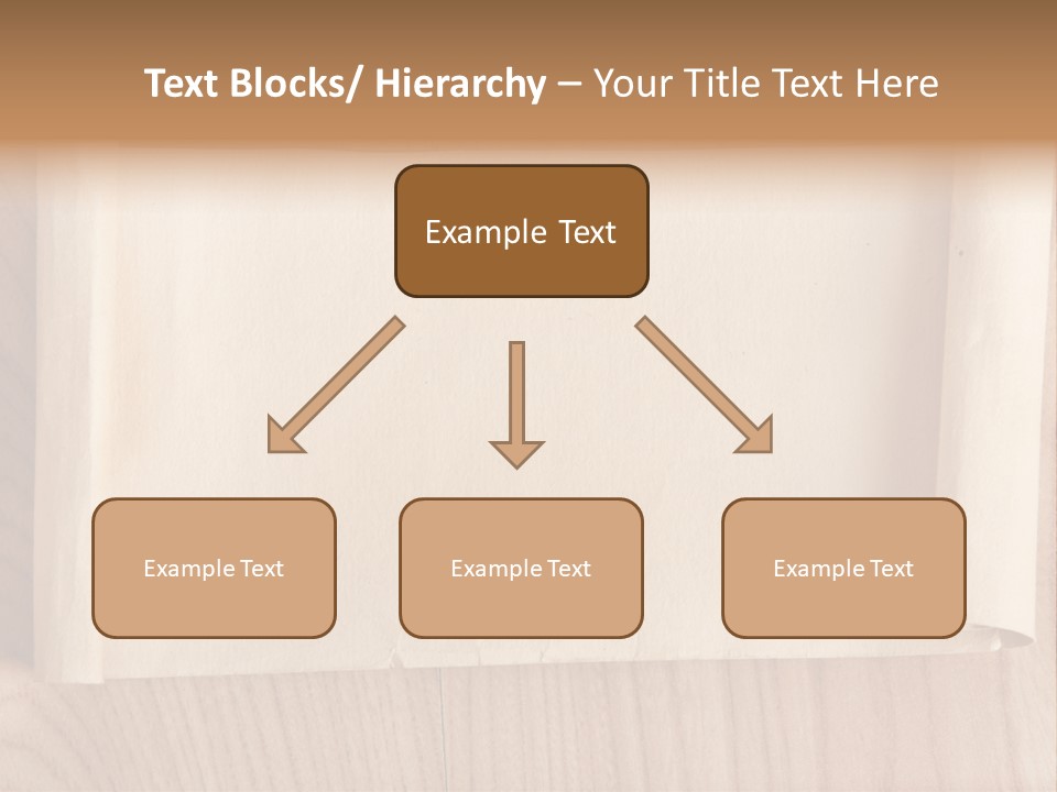 A Piece Of Paper On Top Of A Wooden Table PowerPoint Template