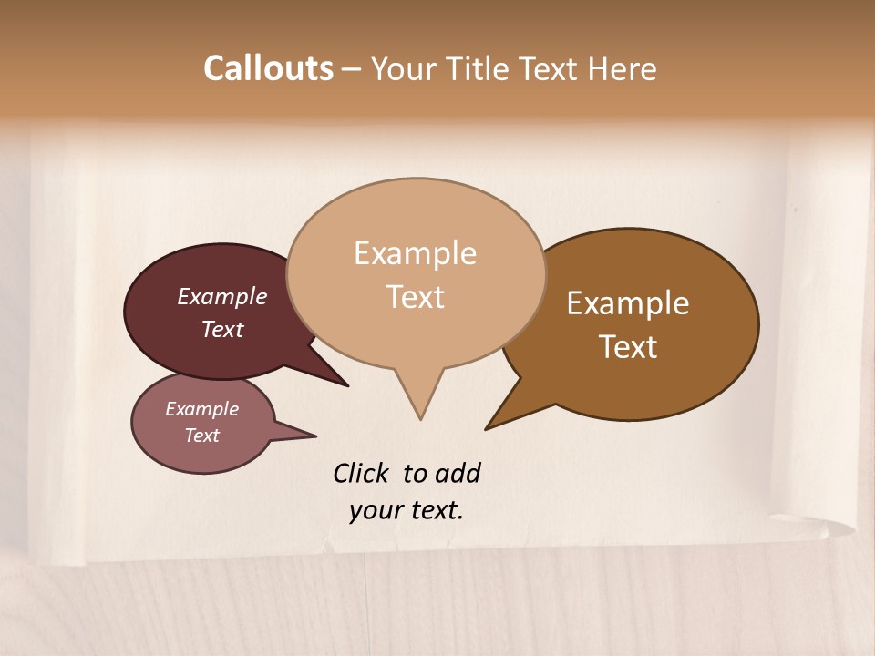 A Piece Of Paper On Top Of A Wooden Table PowerPoint Template