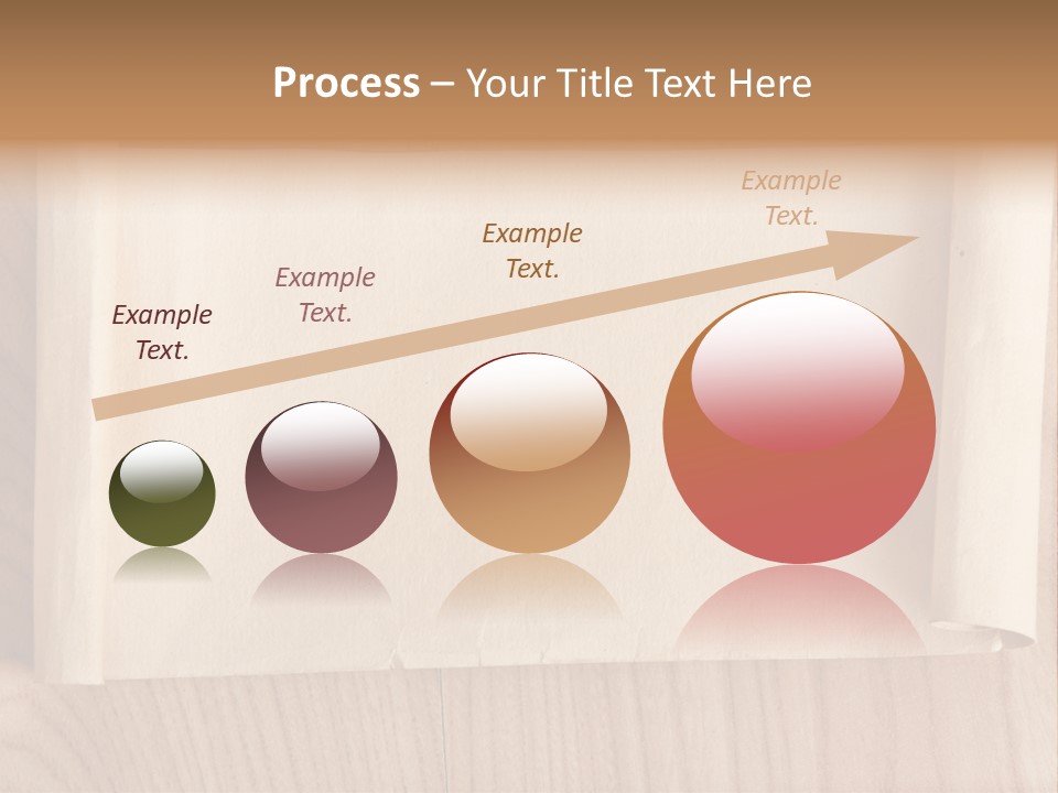 A Piece Of Paper On Top Of A Wooden Table PowerPoint Template