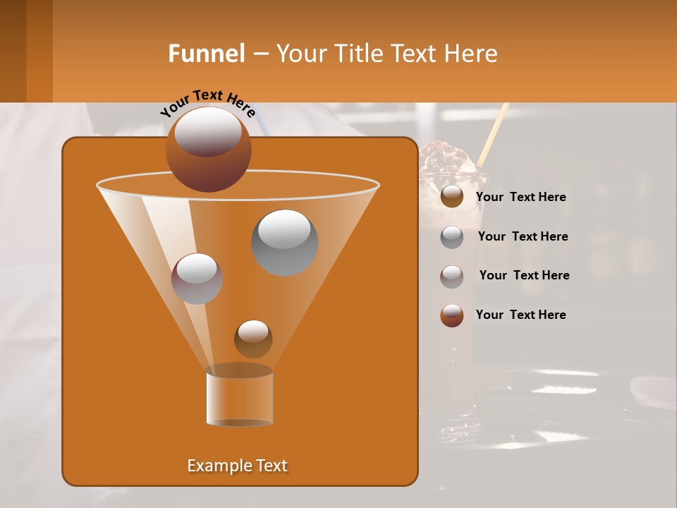 A Man Holding A Tray With Two Drinks On It PowerPoint Template