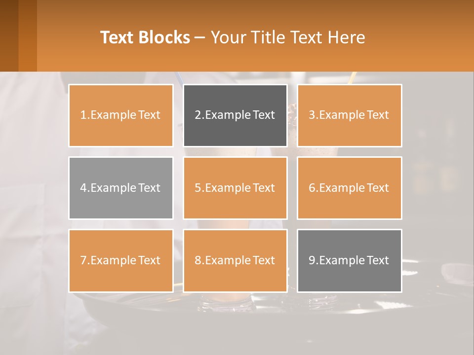 A Man Holding A Tray With Two Drinks On It PowerPoint Template