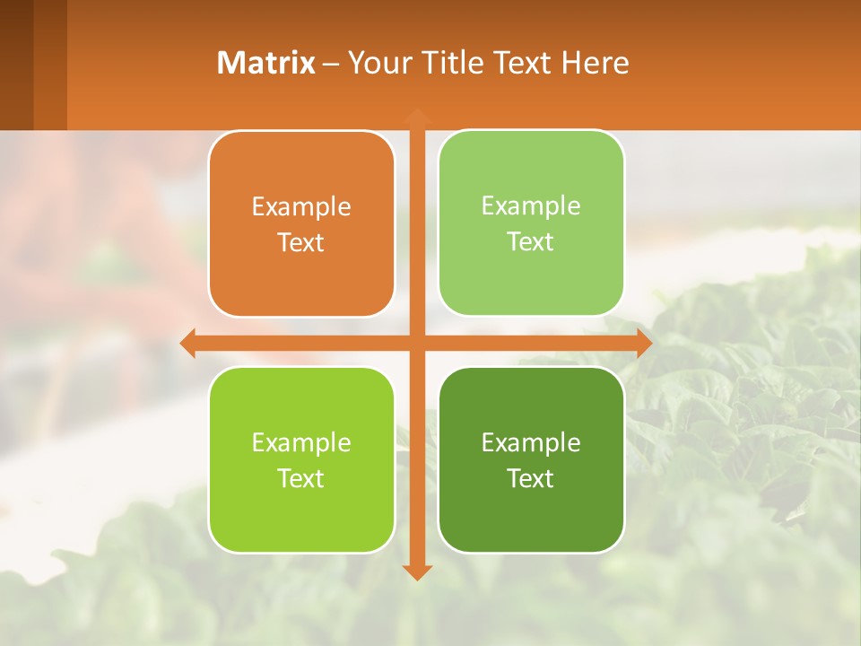 A Man Working In A Greenhouse With Green Plants PowerPoint Template