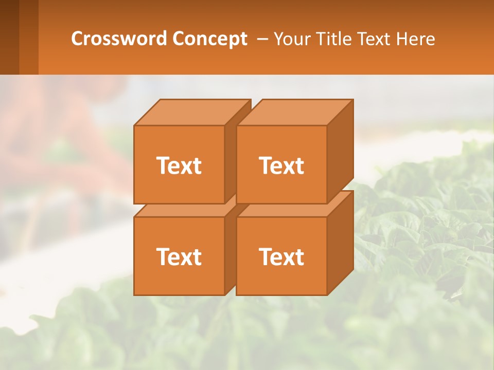 A Man Working In A Greenhouse With Green Plants PowerPoint Template