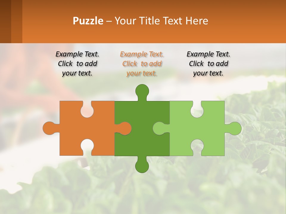 A Man Working In A Greenhouse With Green Plants PowerPoint Template