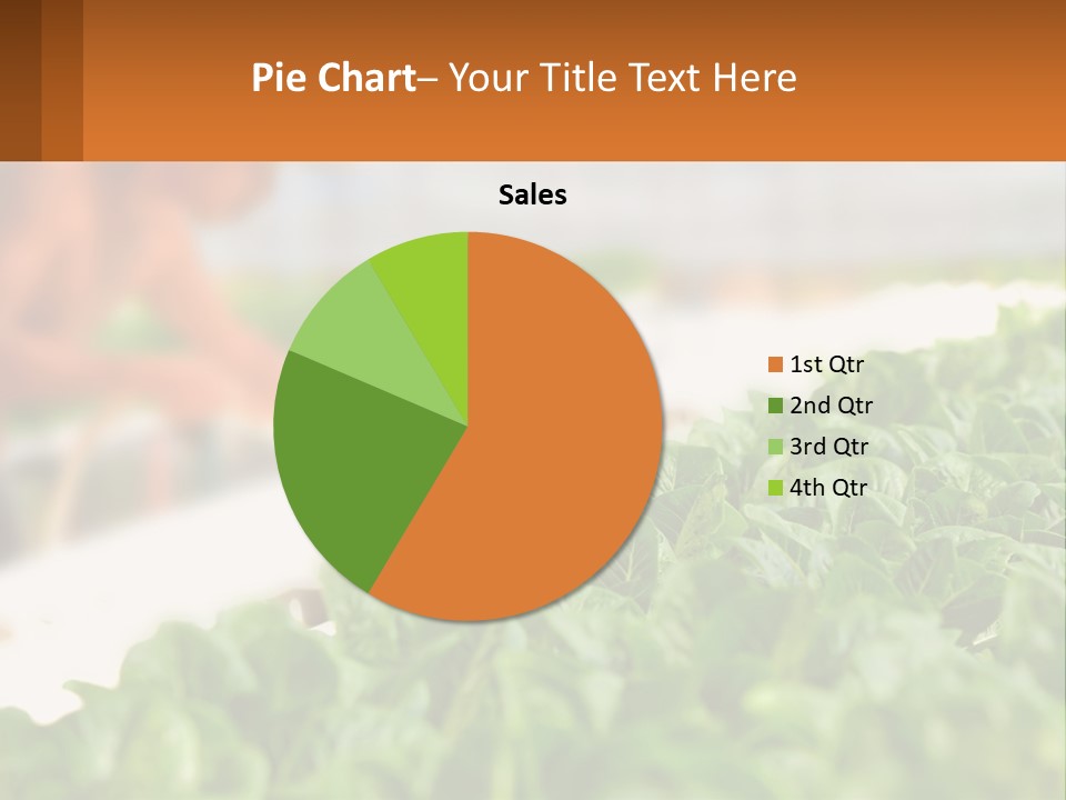 A Man Working In A Greenhouse With Green Plants PowerPoint Template