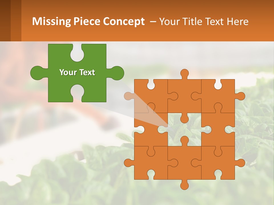 A Man Working In A Greenhouse With Green Plants PowerPoint Template